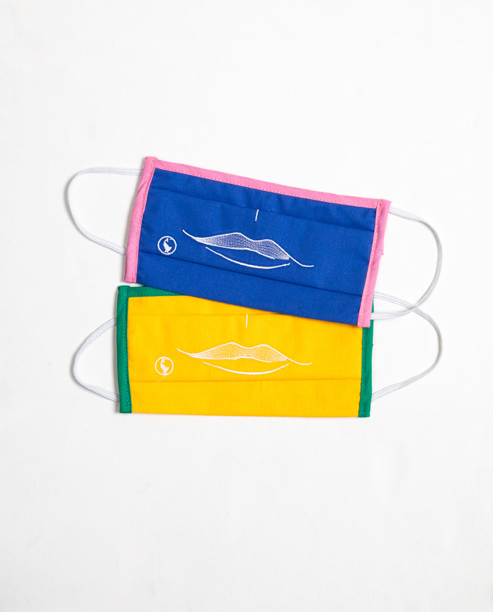 Pack 2 Masks (Blue/Yellow)