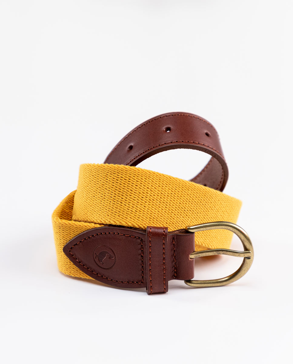 Plain Yellow Elastic Belt
