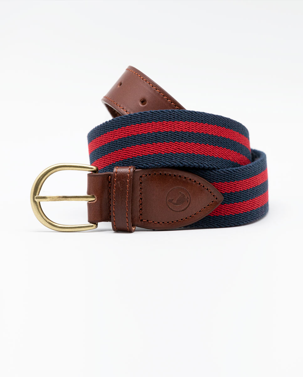 Red Elastic Flag Belt