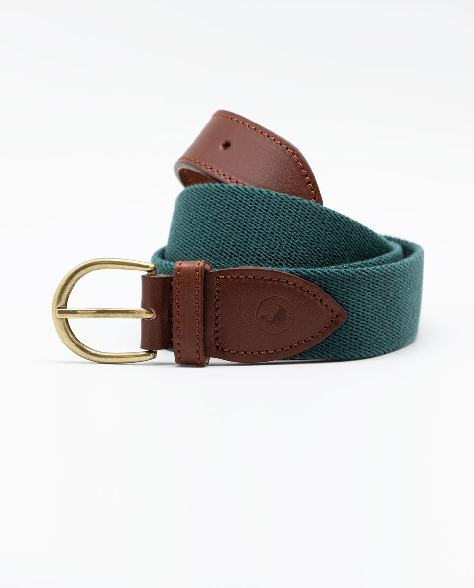 Plain Green Elastic Belt