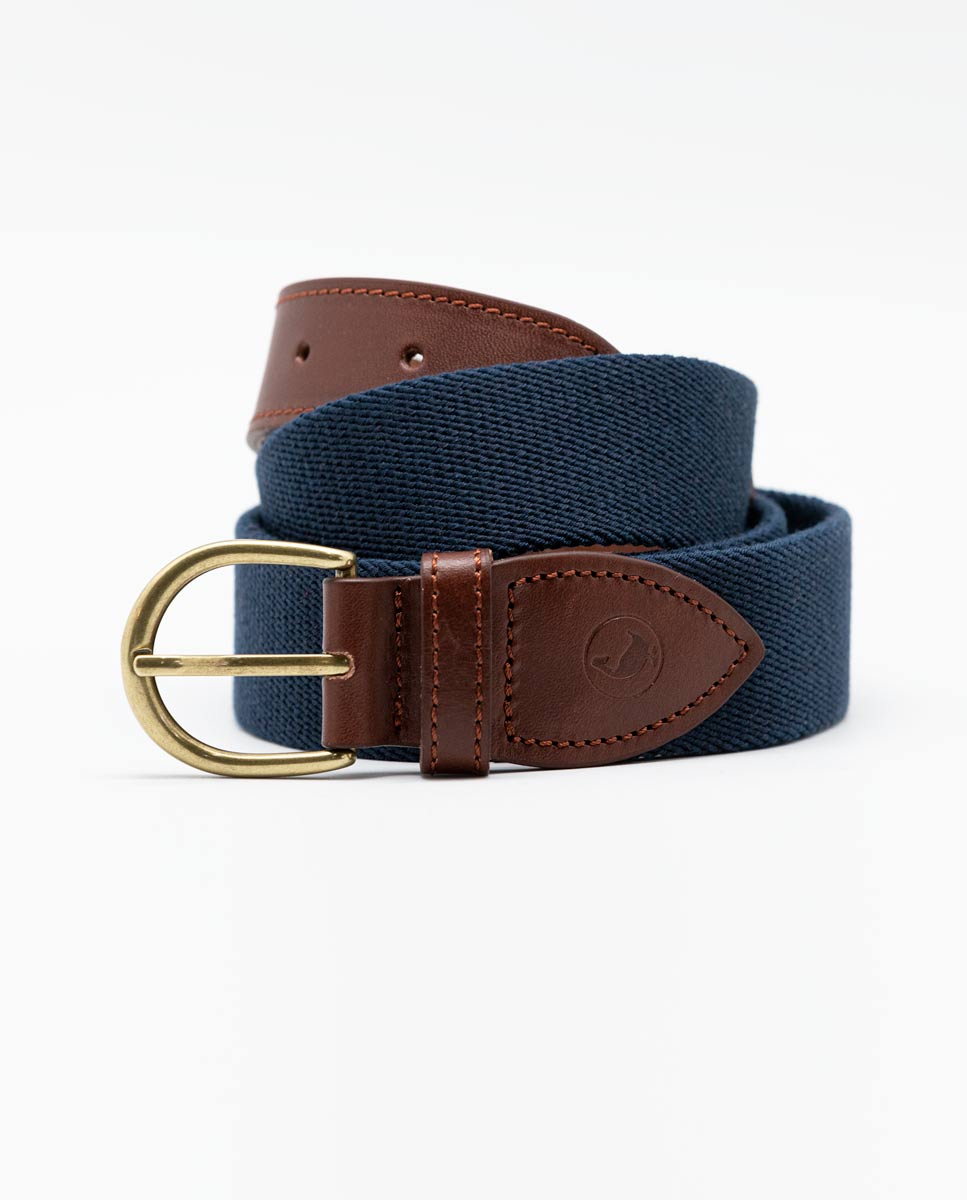 Cinturón Elástico Liso Marino