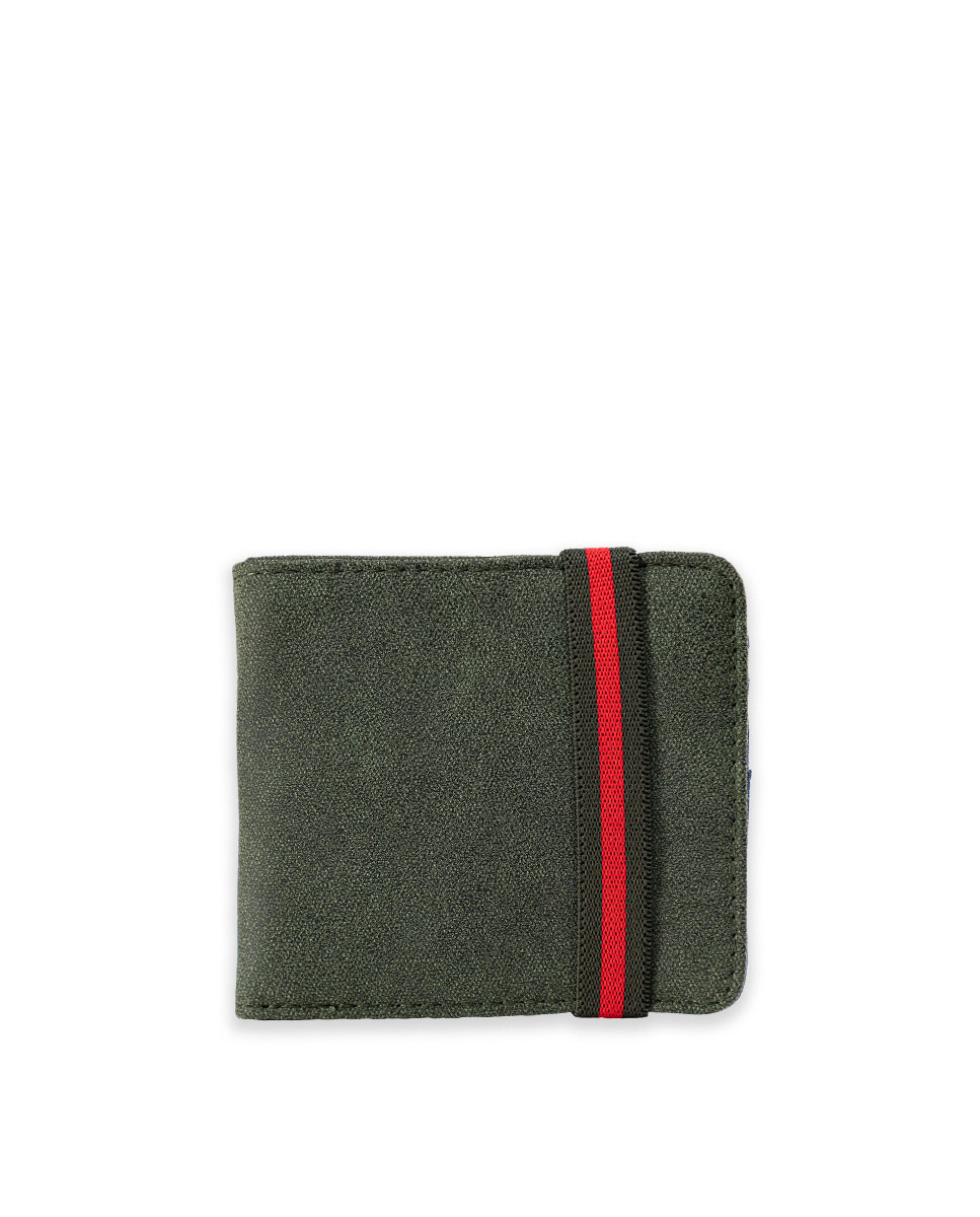 Green Washed Canvas Wallet