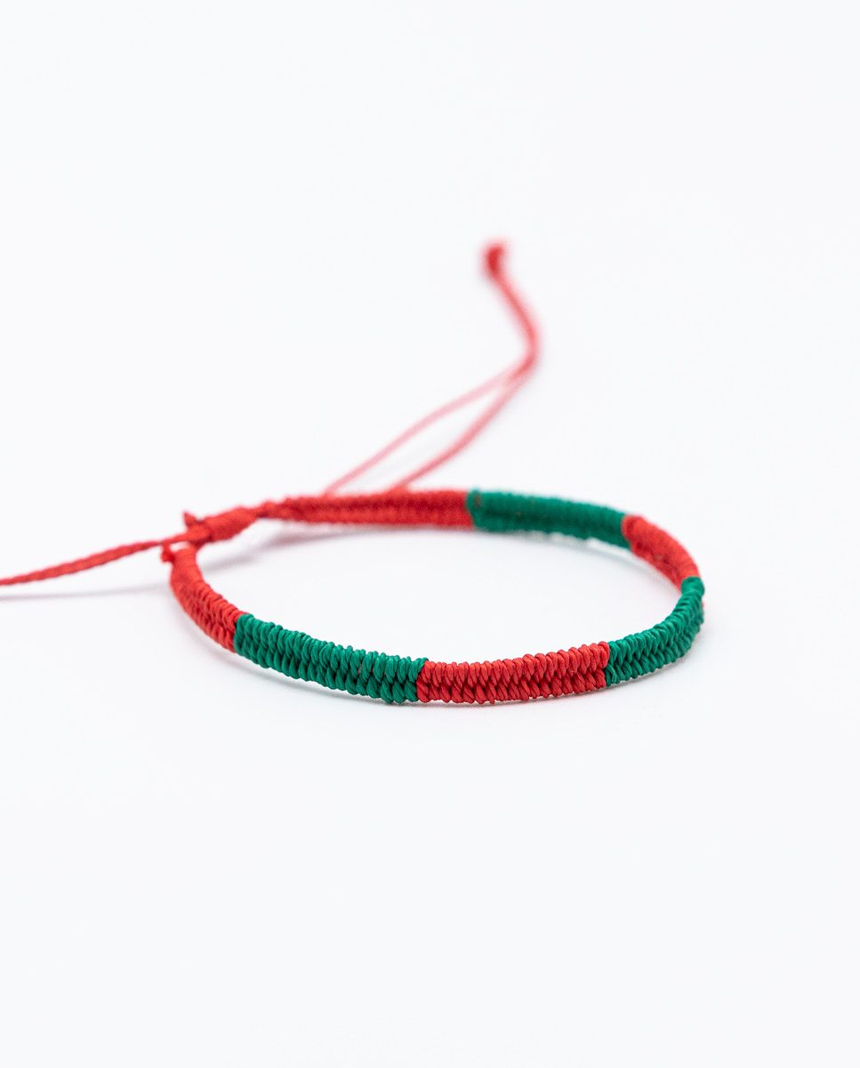 Pulsera Bicolor Rojo/Verde