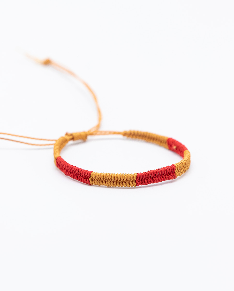 Pulsera Bicolor Amarillo/Rojo