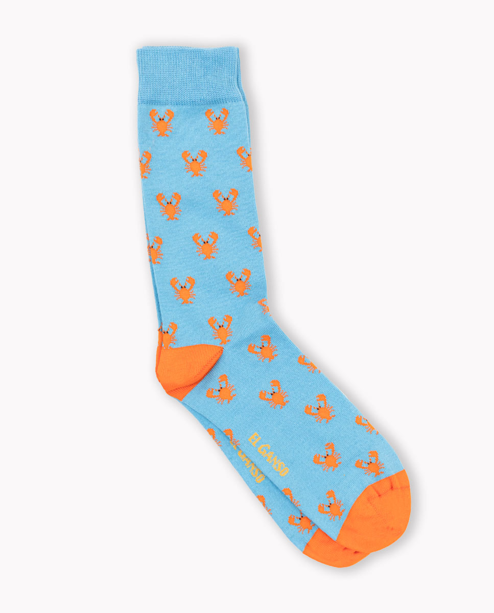 Sky Blue Lobster Socks