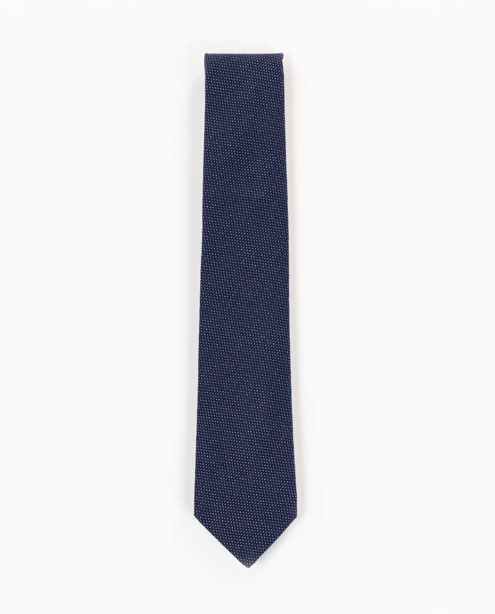 Corbata Marino Puntos Blancos