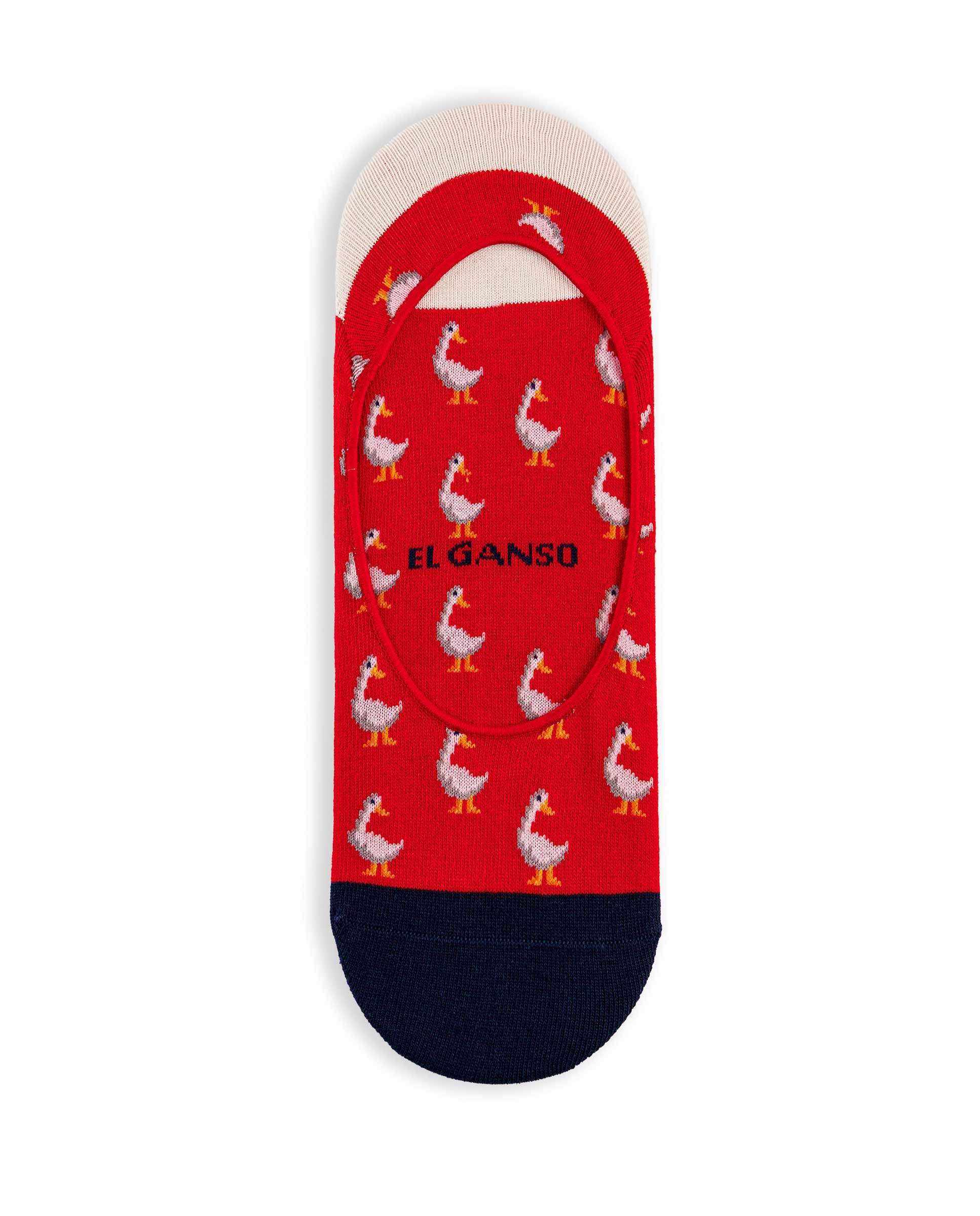 Pinkie Motivo Gansos Rojo