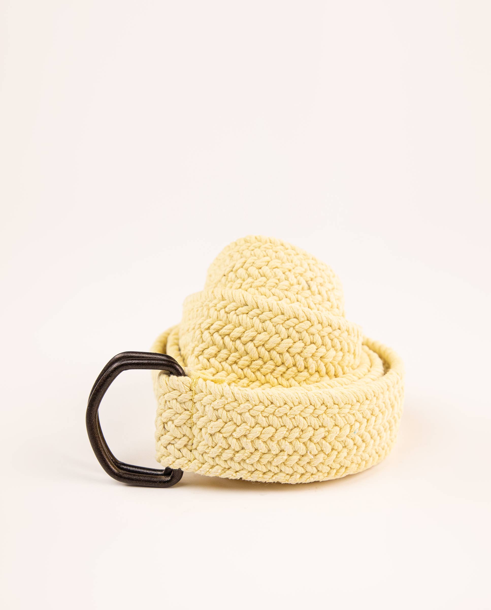 Cinturón Trenzado Lavado Amarillo