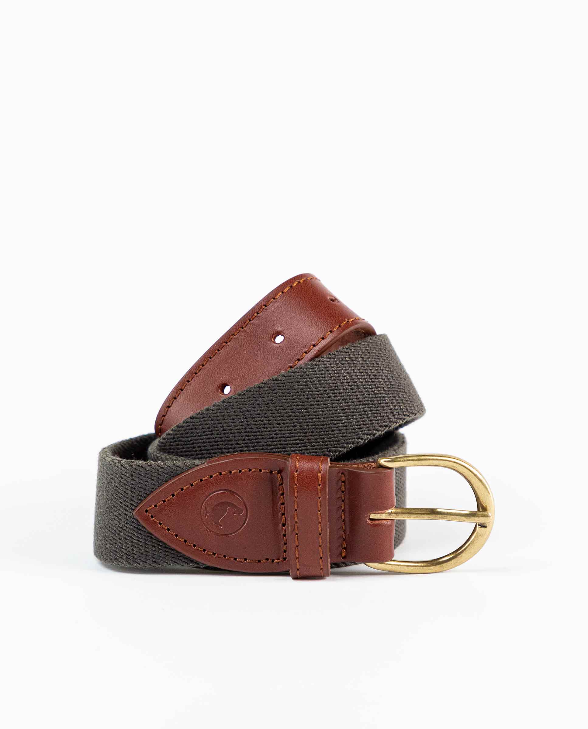 Plain Military Green Elastic Belt