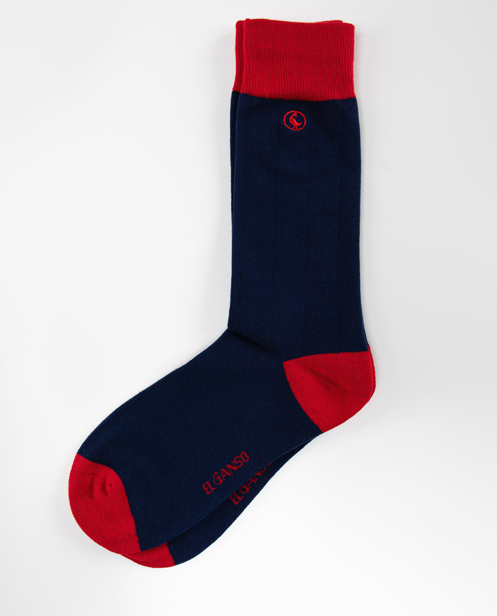 Navy Cotton Socks