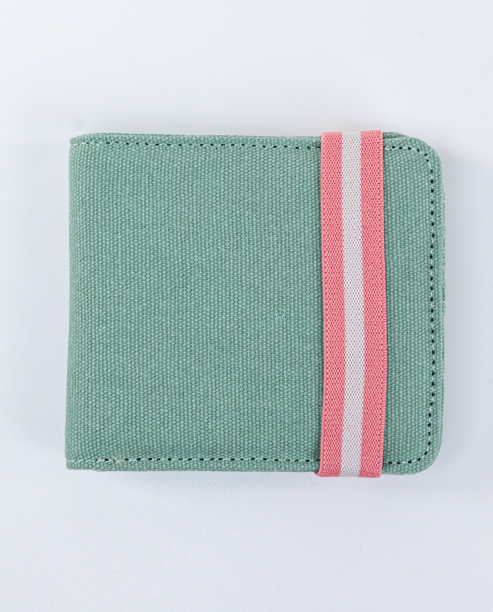 Green Canvas Wallet