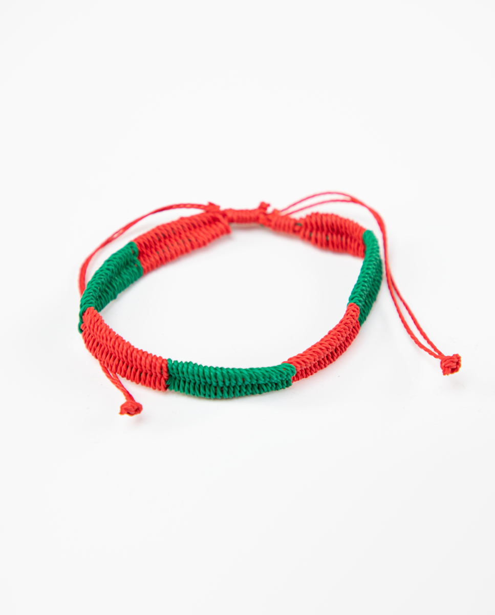 Pulsera Bicolor Rojo Verde