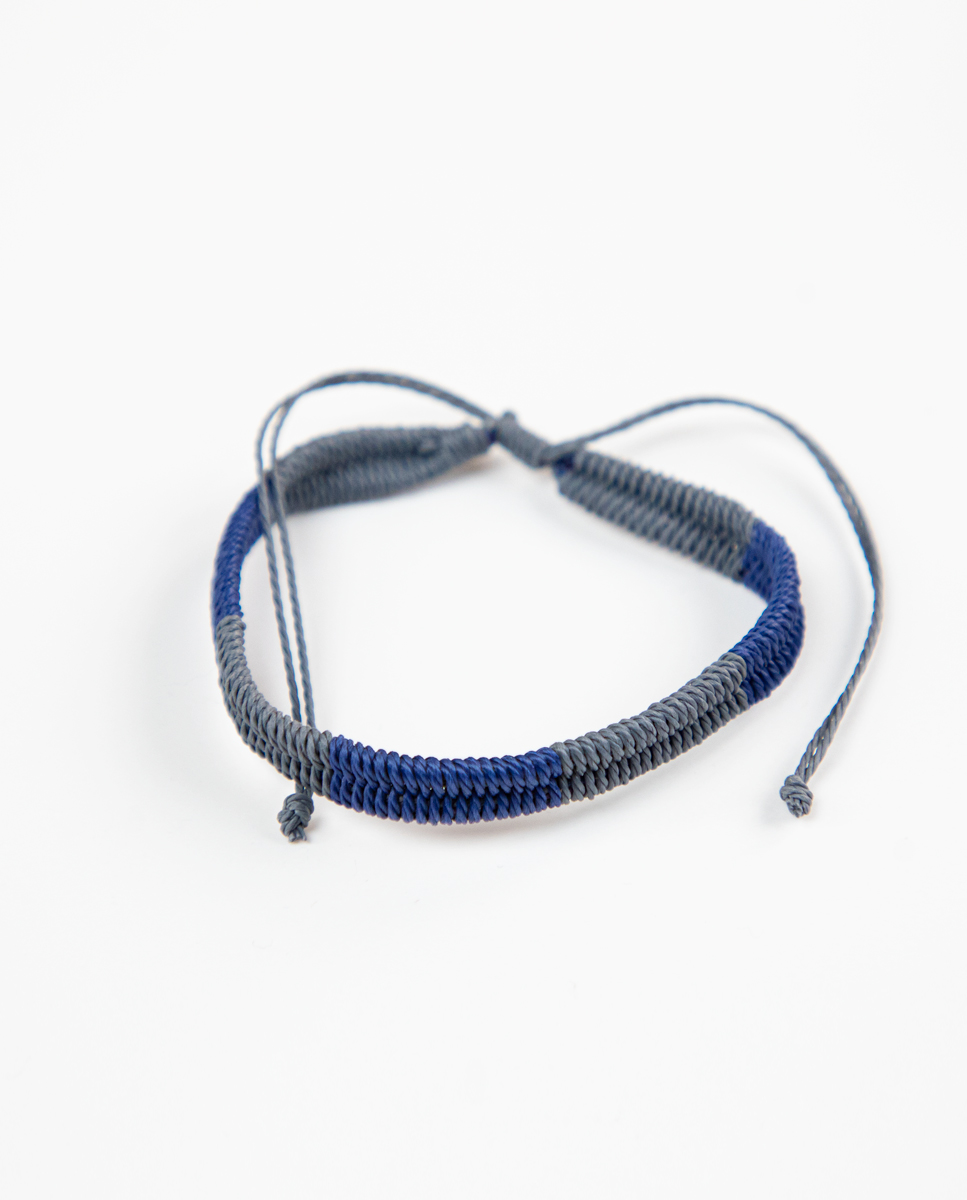 Dual-coloured Navy Grey Bracelet