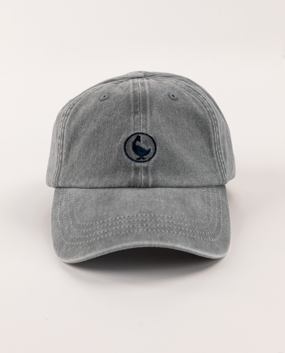 Washed Grey Cotton Hat