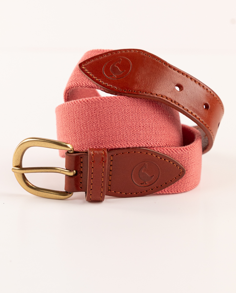 Solid Red Elastic Belt