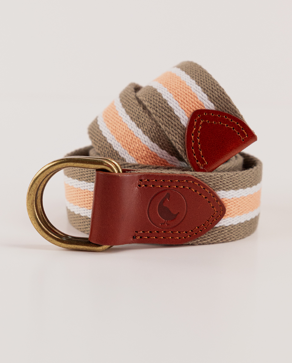 Green Belt W Orange Stripes