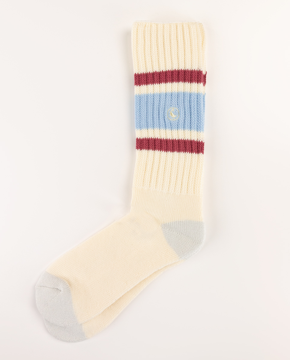 Calcetín Deporte Rayas Azul Rojo