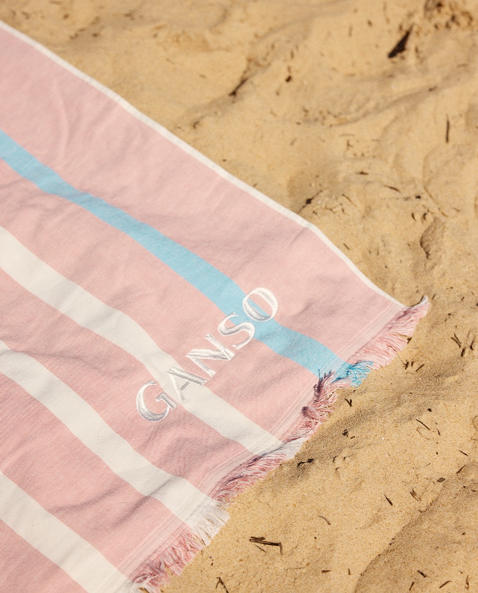Striped Pink Towel