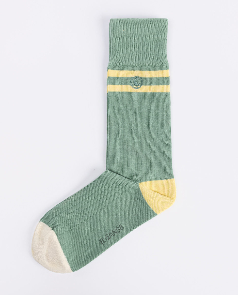 Calcetín Algodón Canalé Universitario Verde