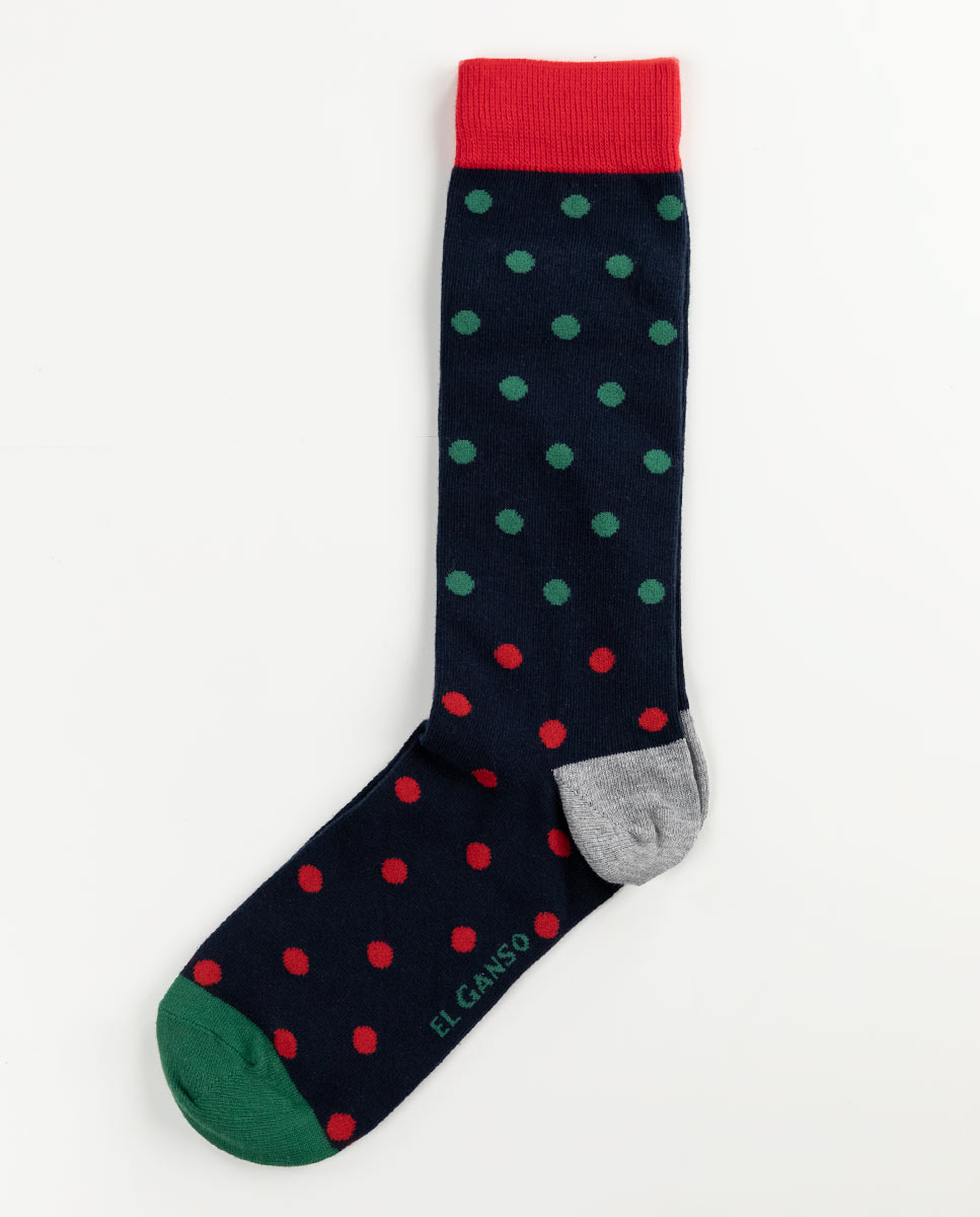 Navy Dots Sock