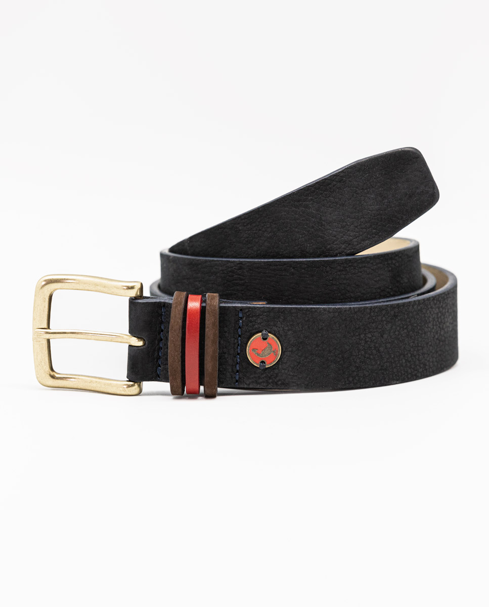 Navy Nubuck Belt