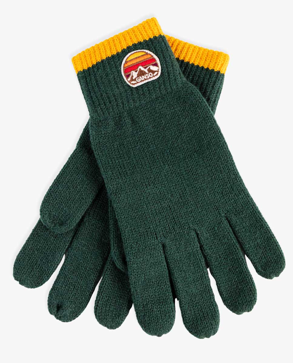 Green Wool Gloves