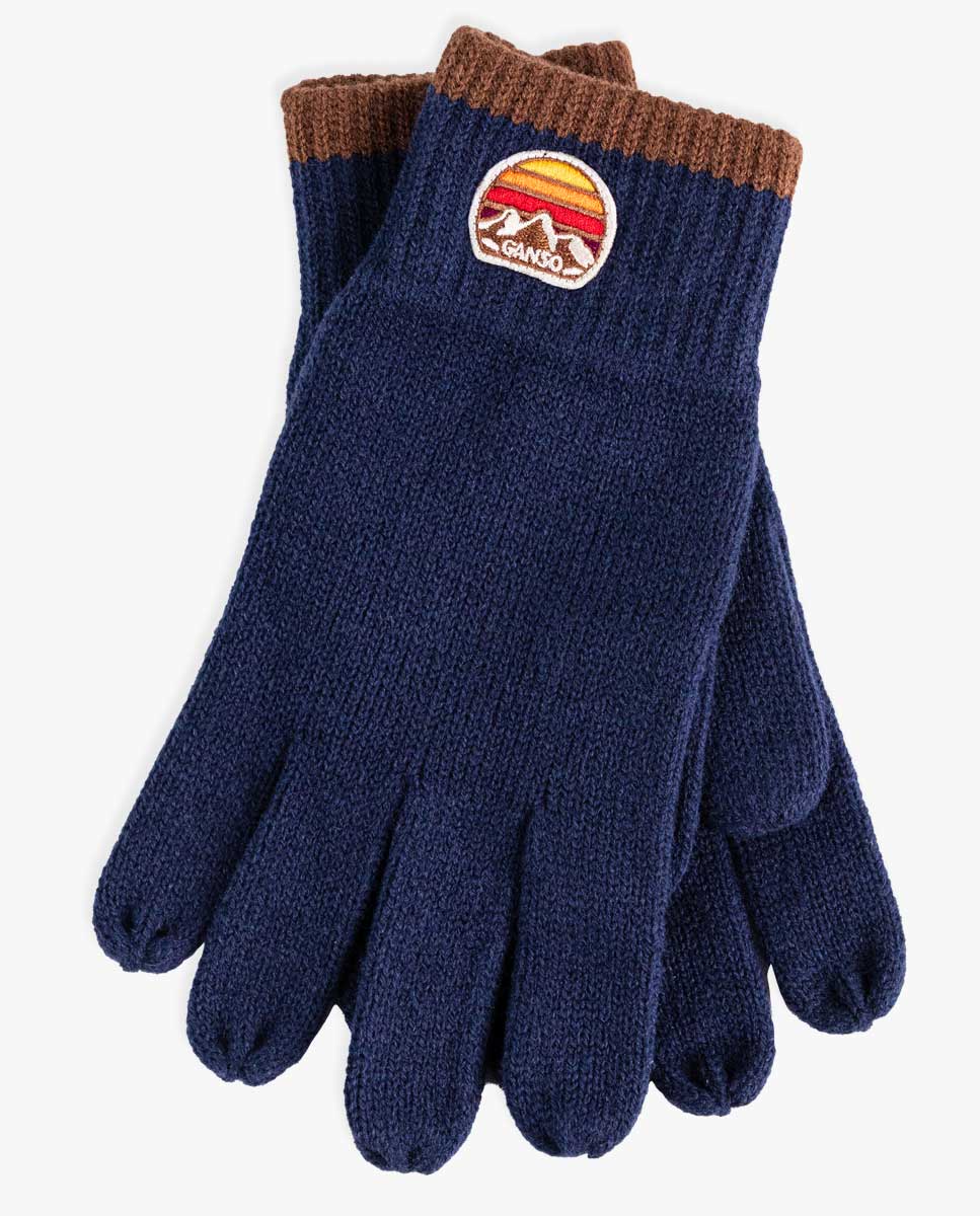 Navy Wool Gloves