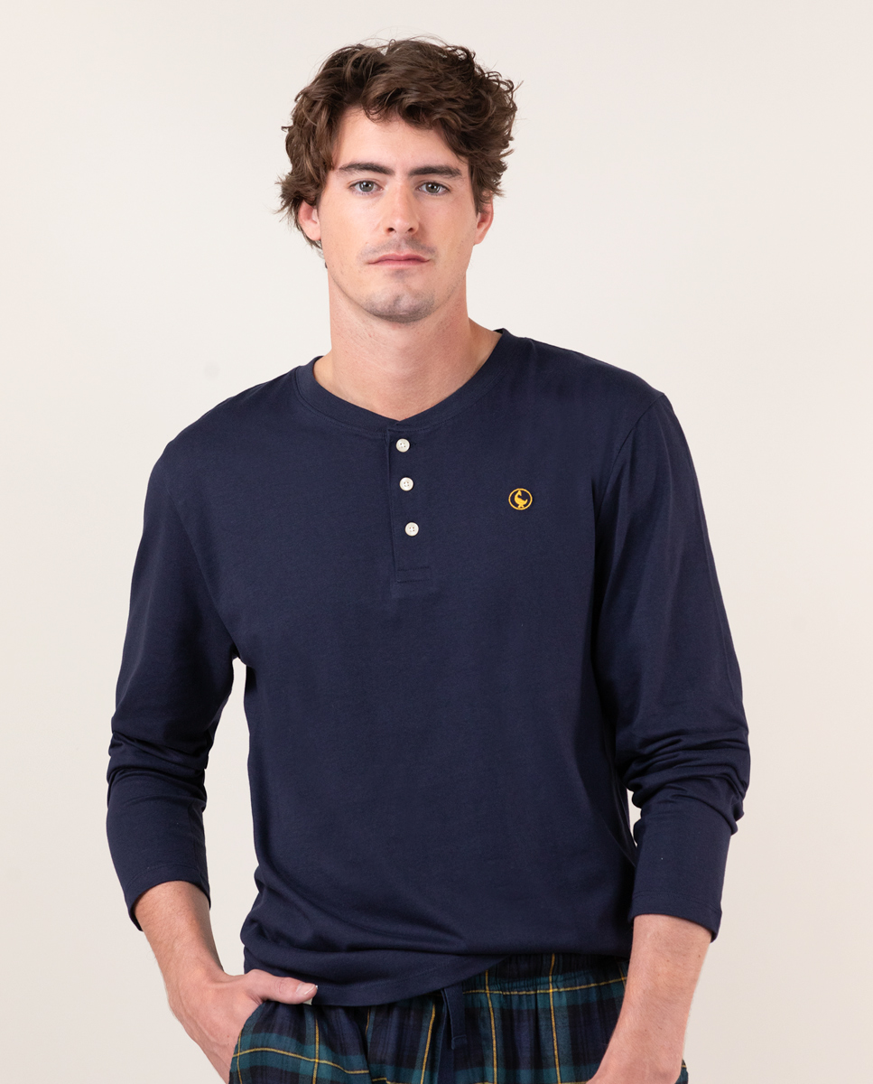 Camiseta Manga Larga Marino