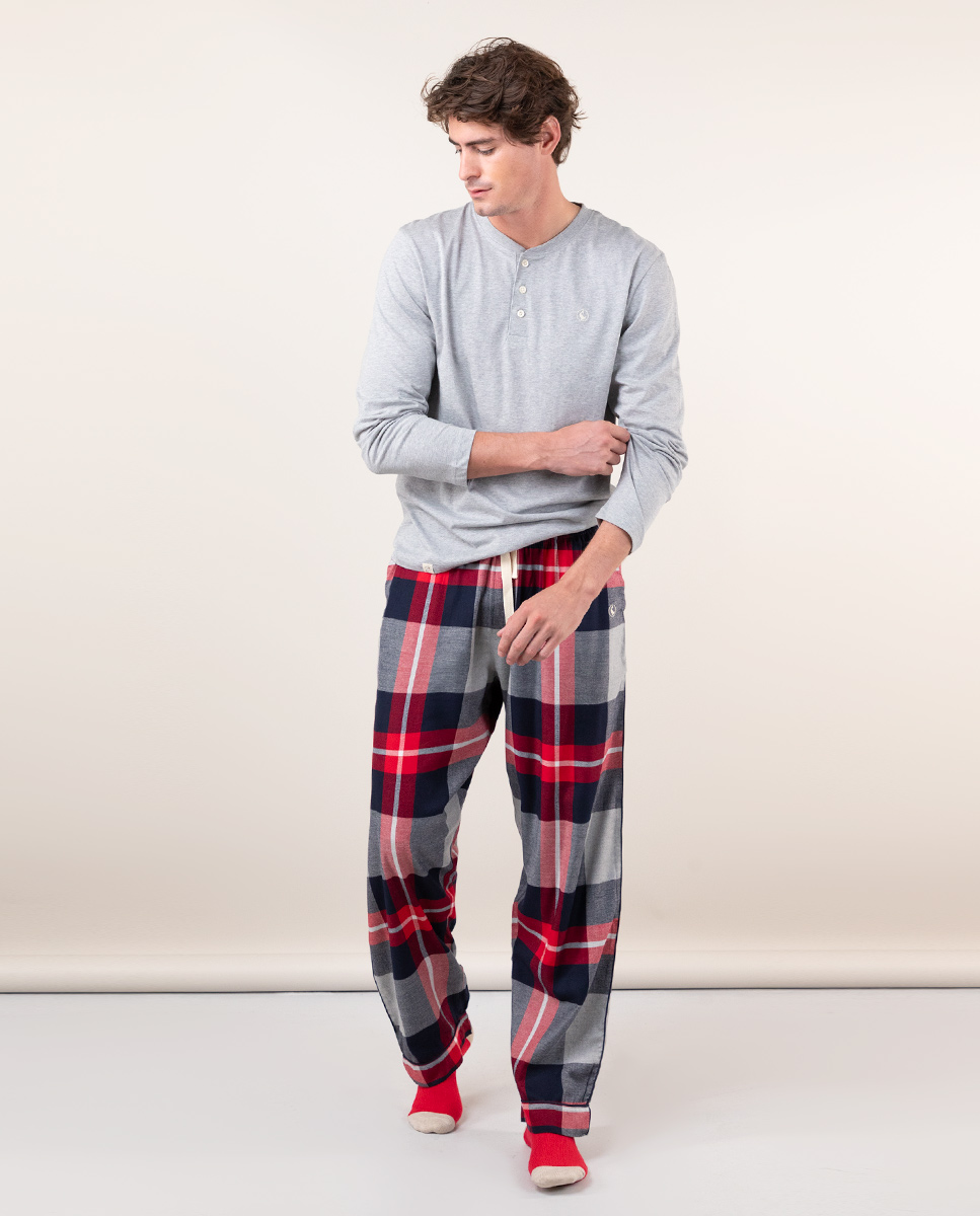 Grey Tartan Trousers