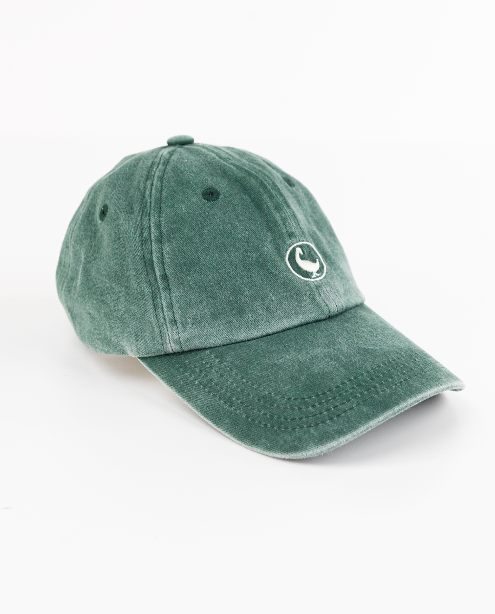 Washed Green Cotton Hat