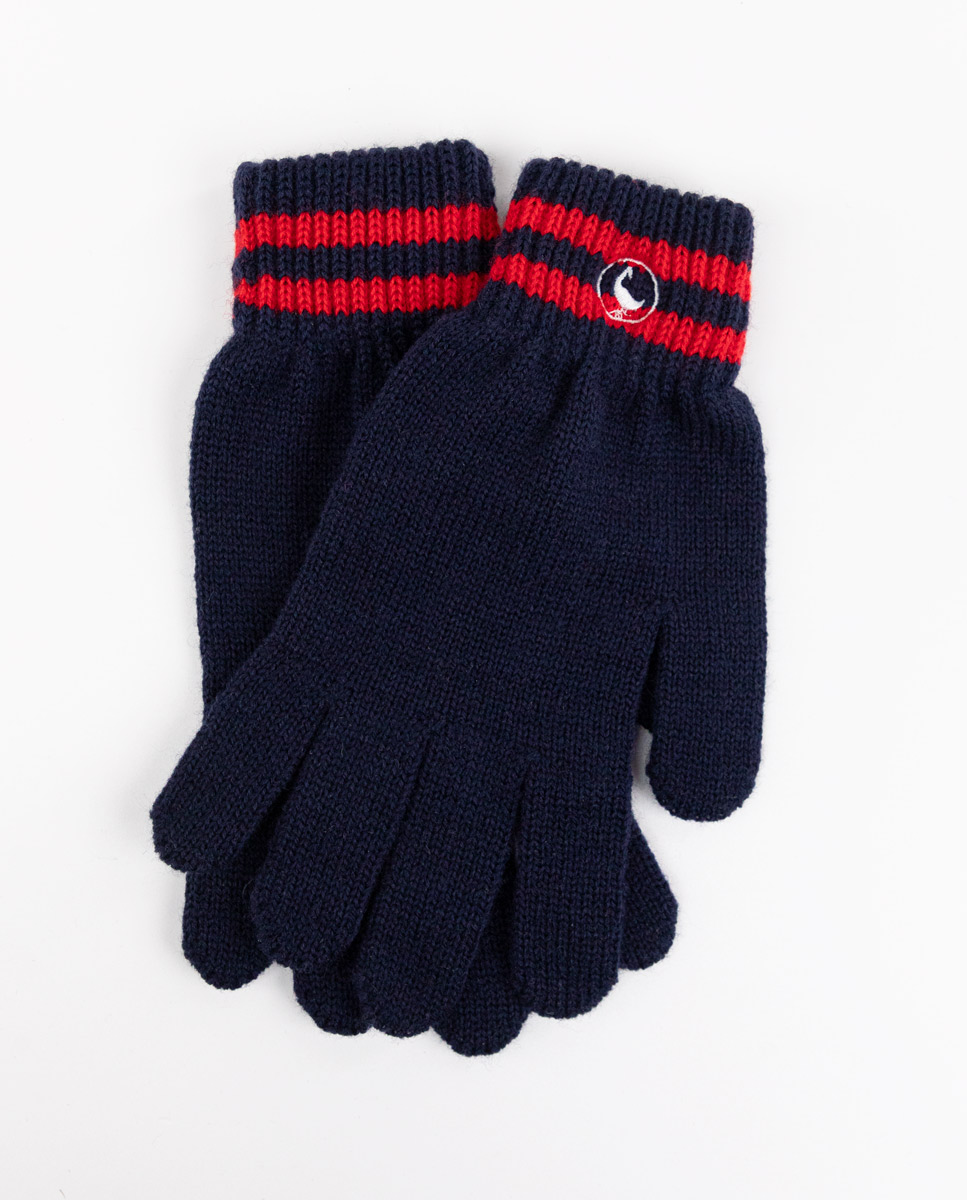 Navy Wool Gloves
