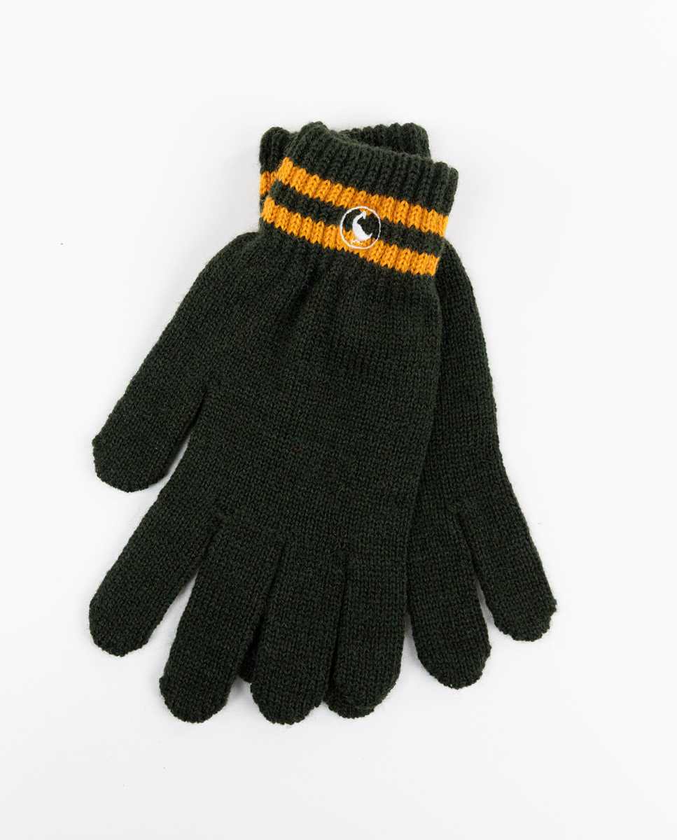 Green Wool Gloves