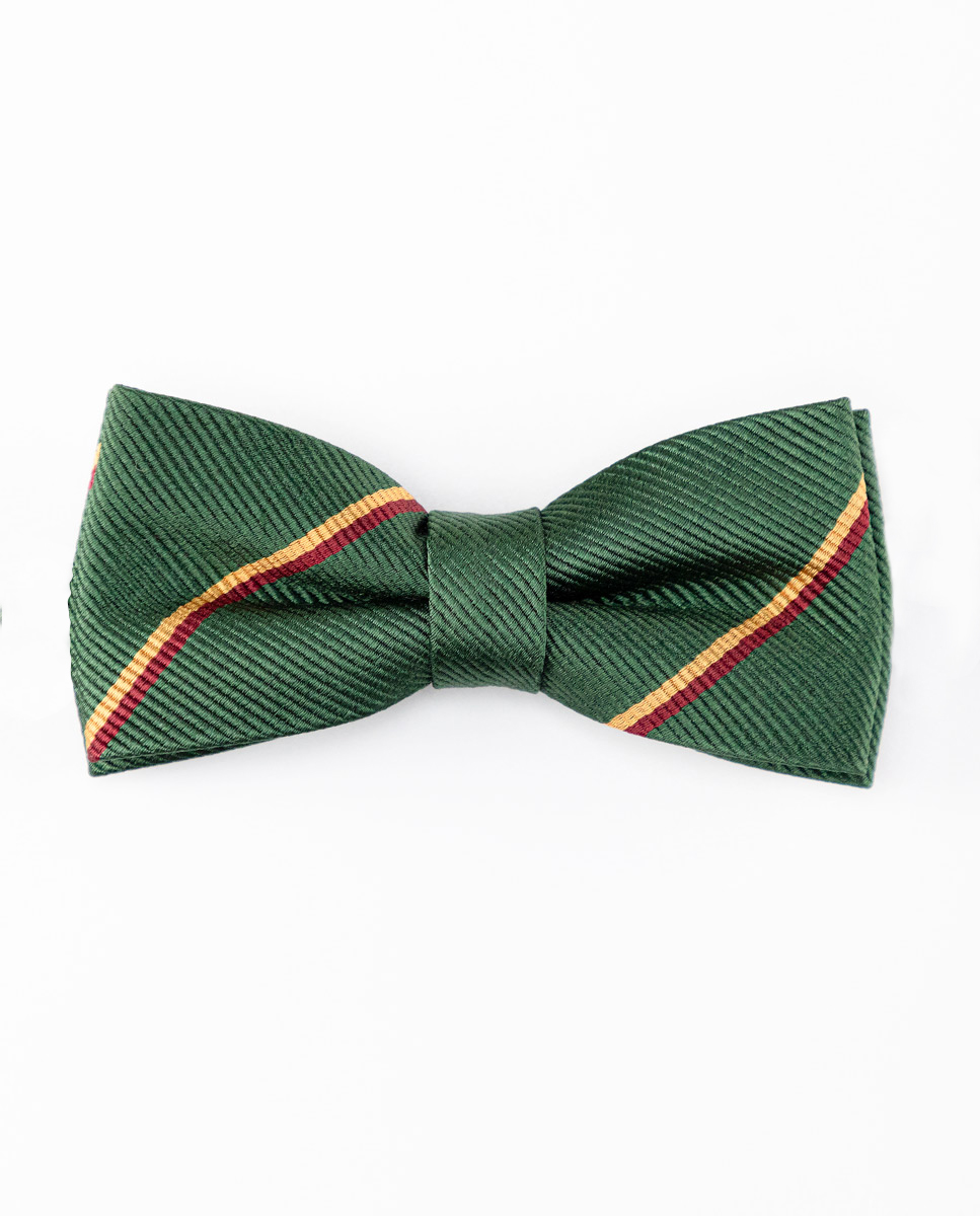 Green Bow Tie W Stripes