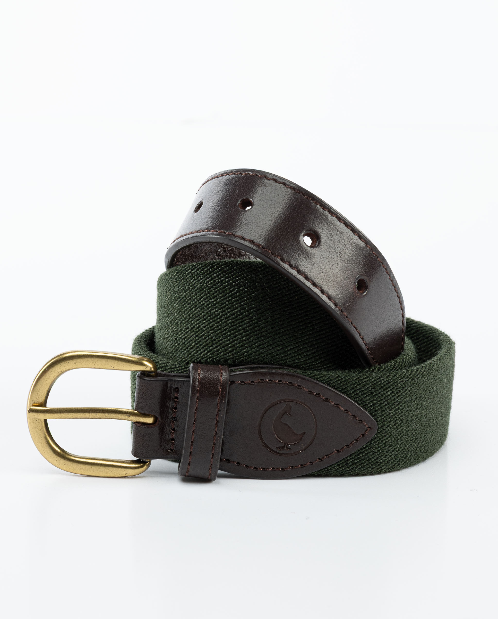 Solid Khaki Elastic Belt