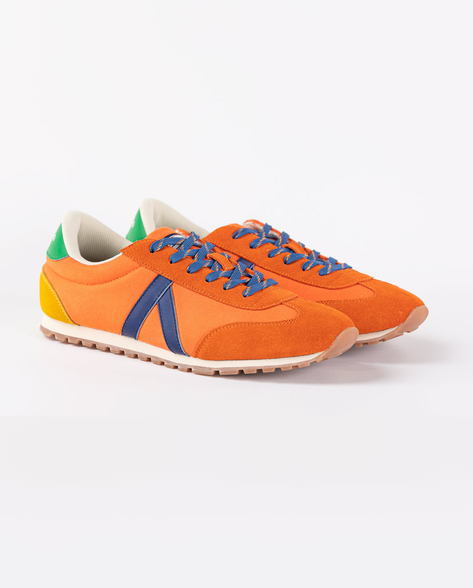 Orange Nylon Mesh Running