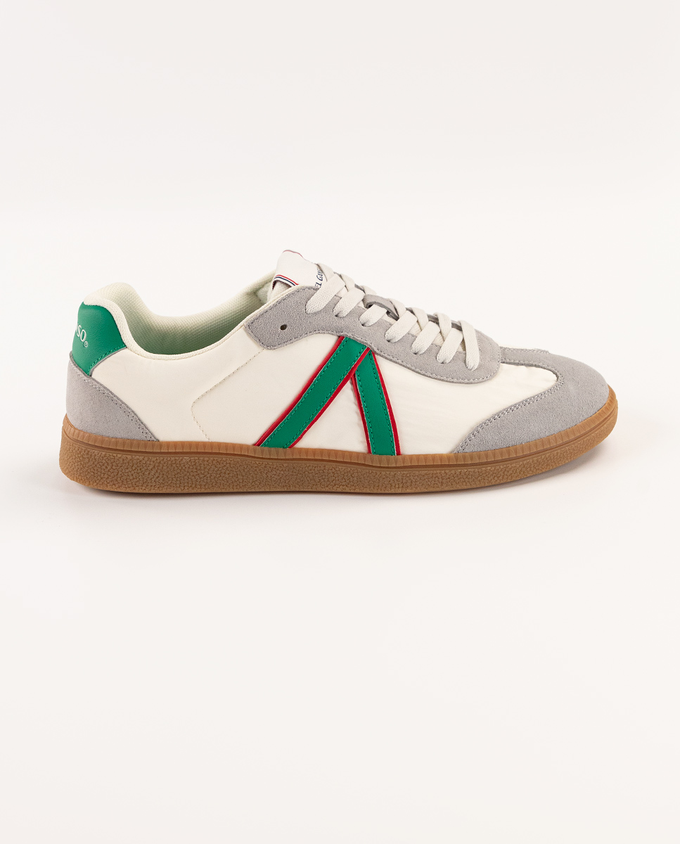 Cream Nylon Seventies Sneakers