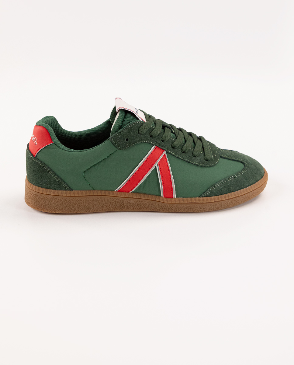 Green Nylon Seventies Sneakers