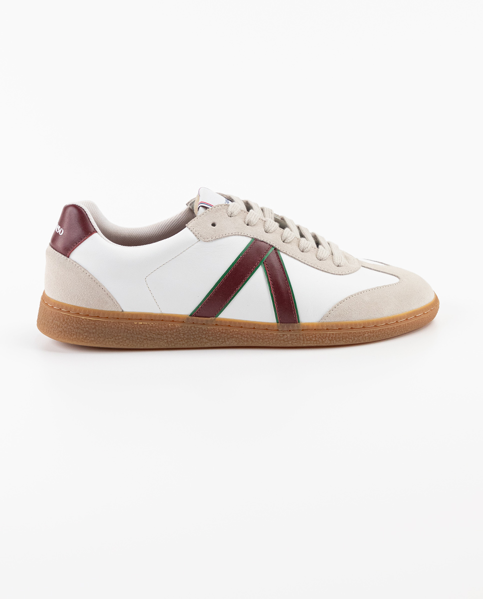 Cream Leather Seventies Sneakers