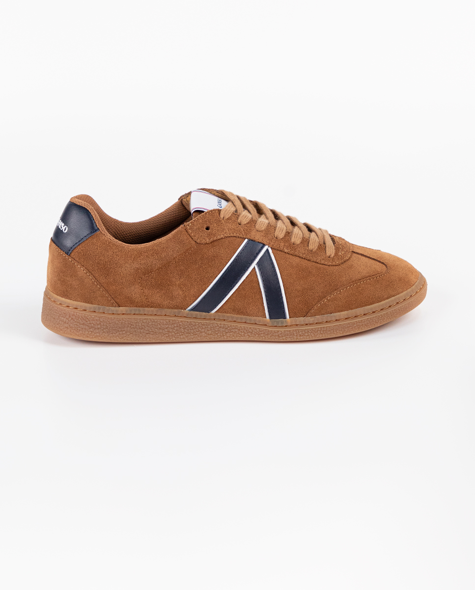 Brown Suede Seventies Sneakers