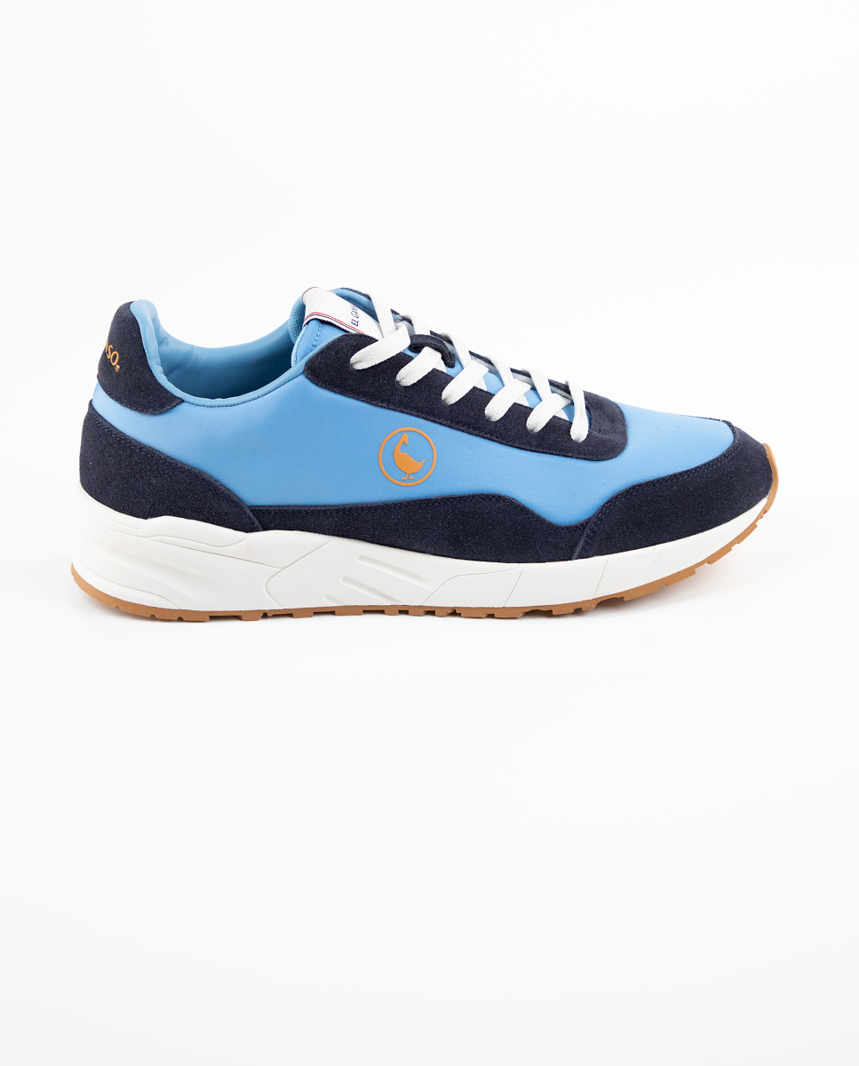 Blue Track Mix Sneakers