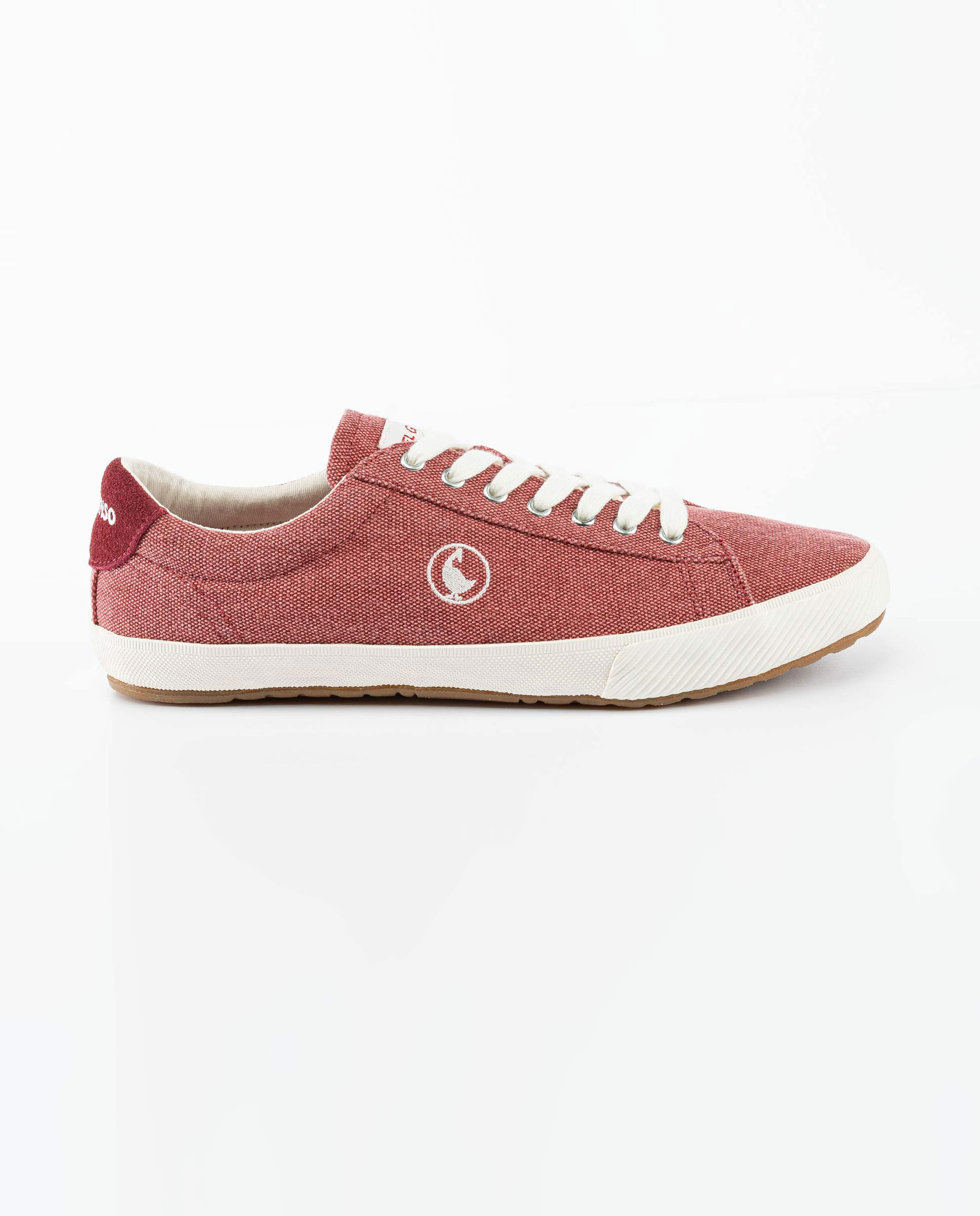 Low Top Washed Canvas Rojo