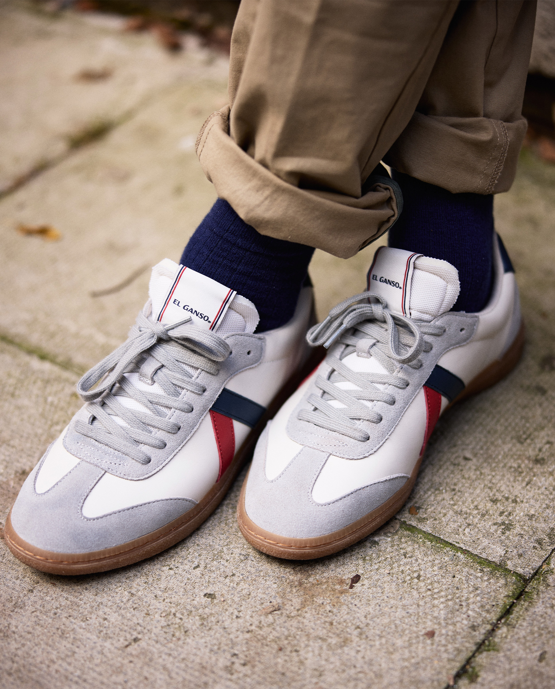 Cream Leather Seventies Sneakers