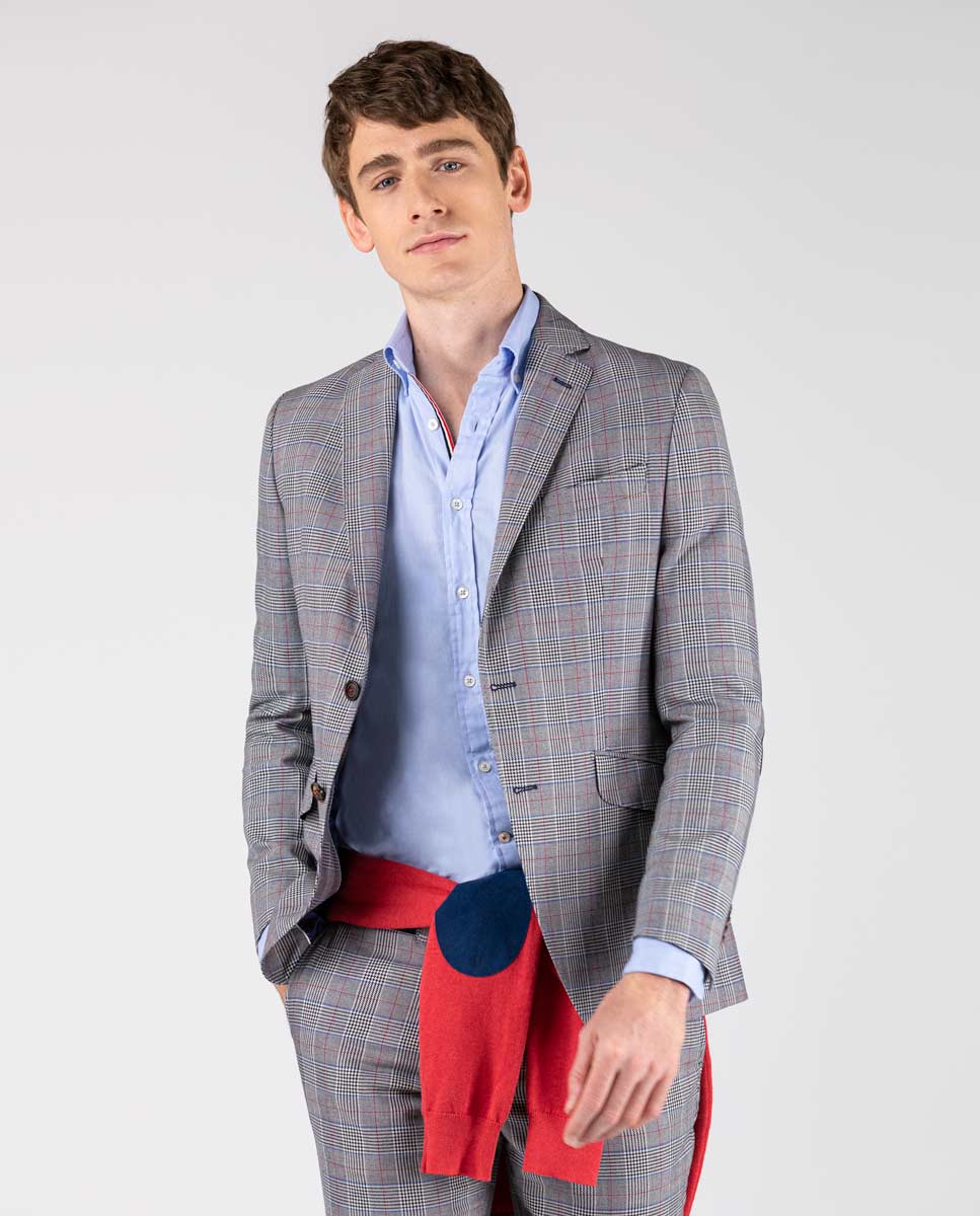 Combined Blazer PP. Wales Blue   Red