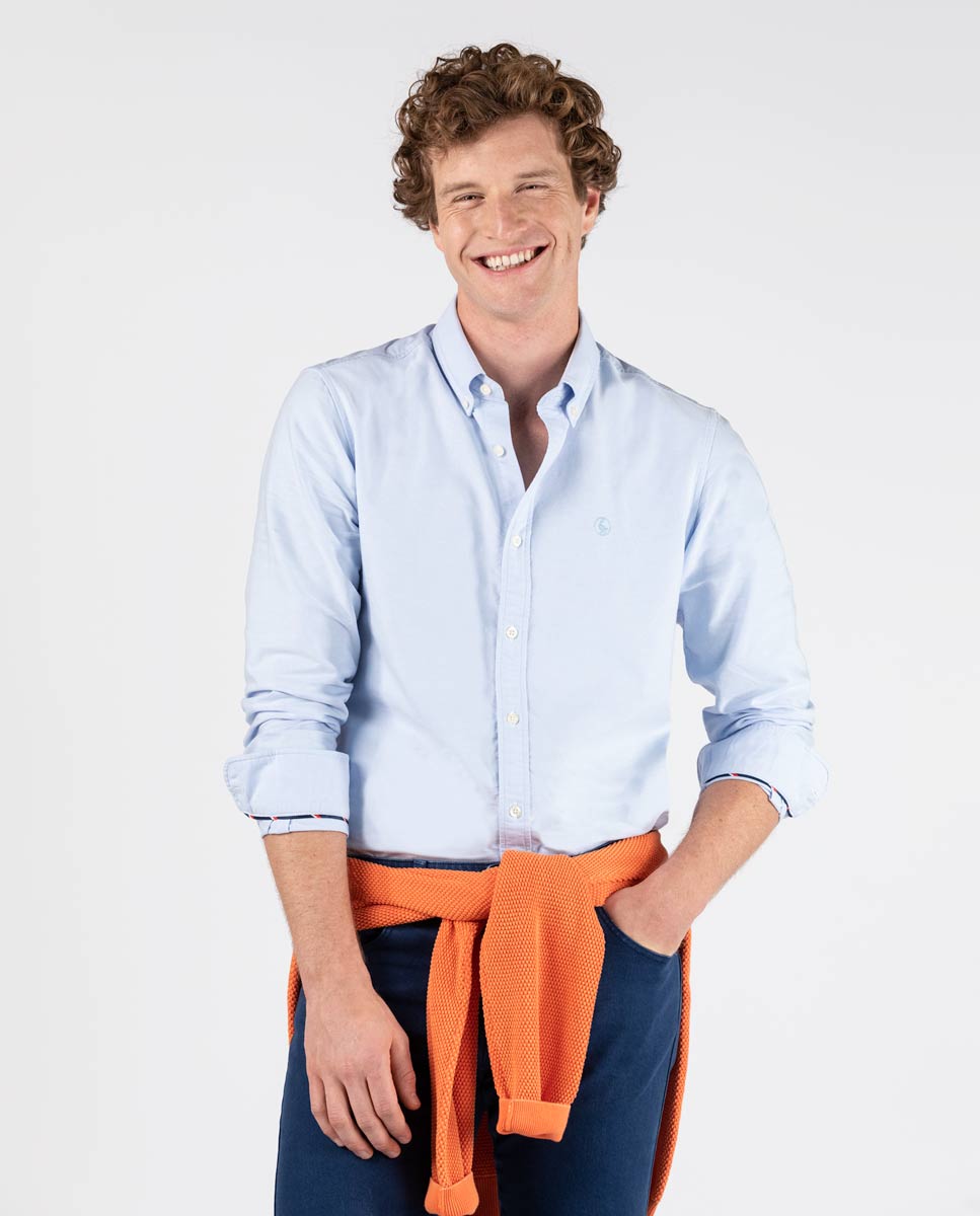 Plain Oxford Shirt Turquoise