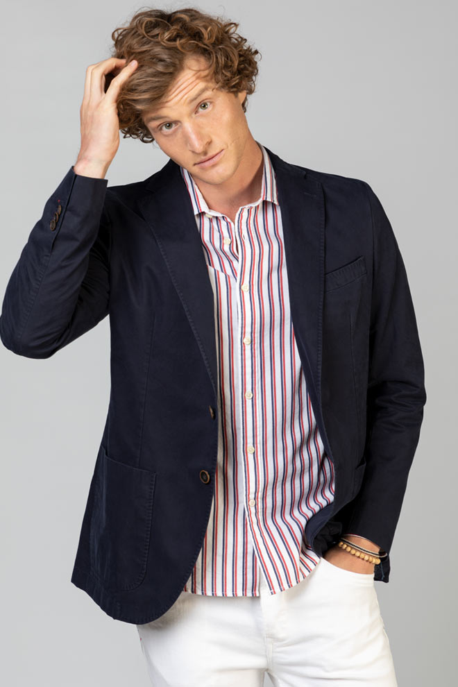 Navy Twill Sondrio Blazer