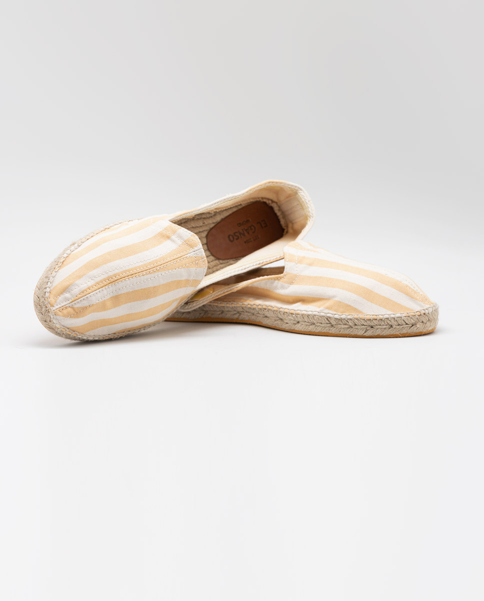 Yellow Striped Espadrille