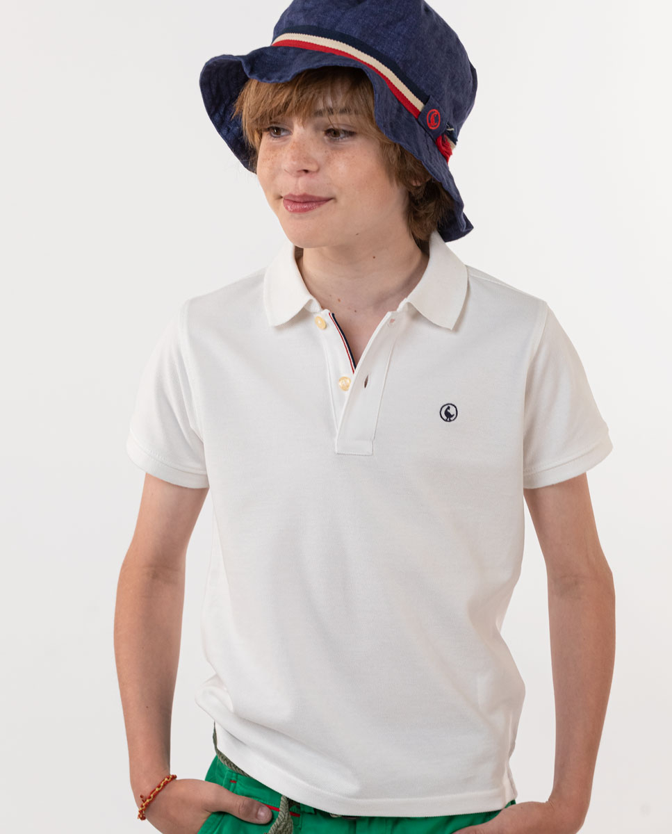 Polo Liso Blanco