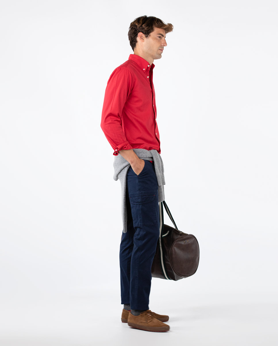 Camisa Gabardina Rojo