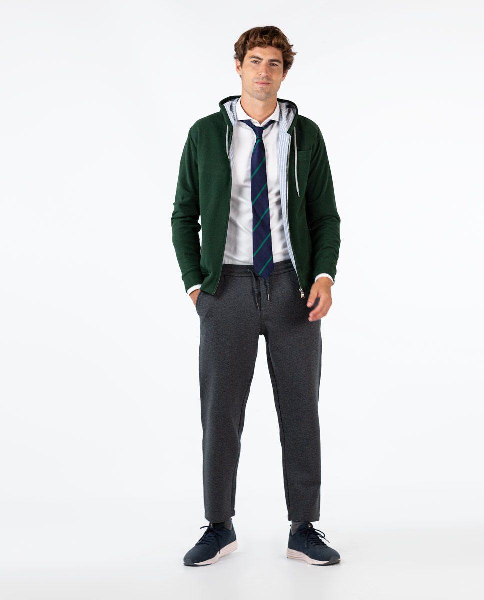 Grey Knitted Trousers