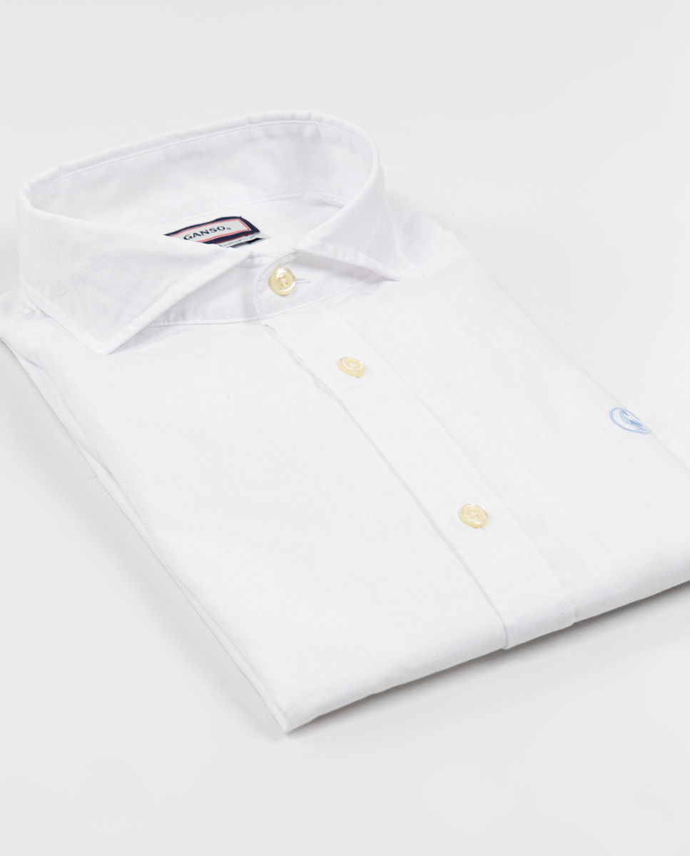 Camisa Pin Point Blanca